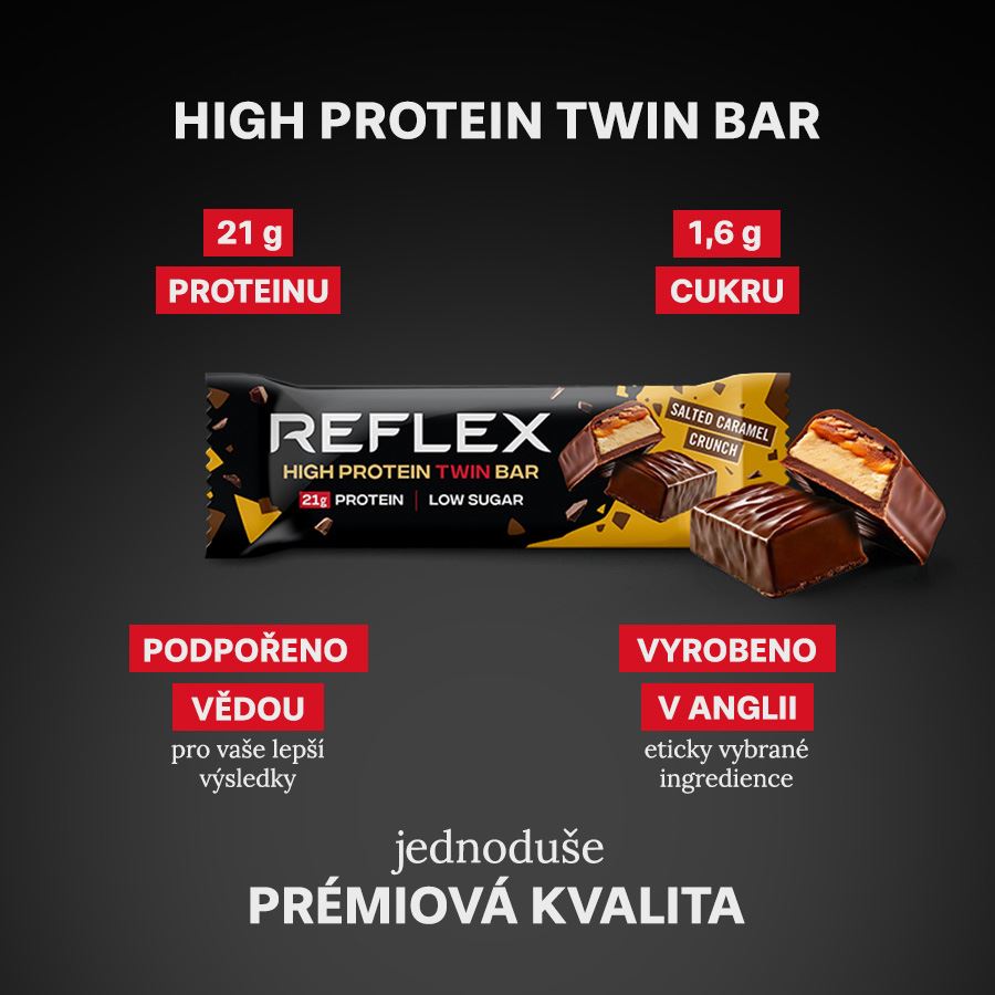 High Protein Twin Bar 60g salted caramel crunch