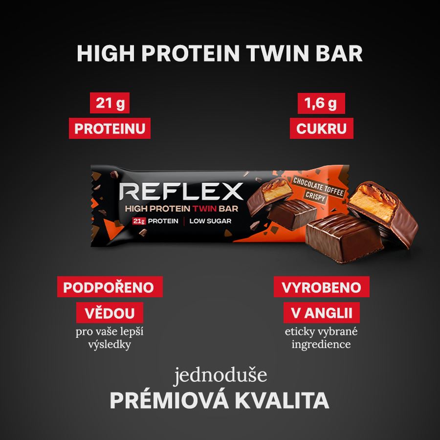 High Protein Twin Bar 60g chocolate toffee crispy