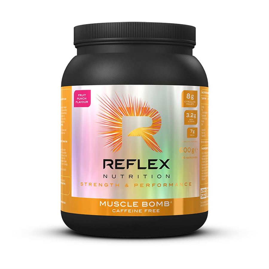 Reflex Muscle Bomb Caffeine Free 600g fruit
