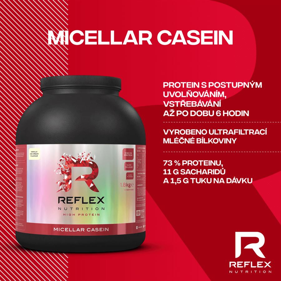 Micellar Casein 909g čokoláda + Vitamin D3 100 kapslí ZDARMA