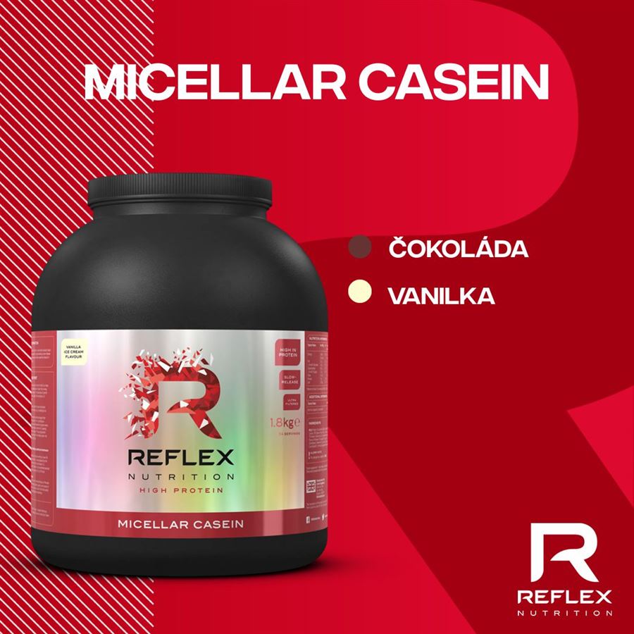 Micellar Casein 909g čokoláda + Vitamin D3 100 kapslí ZDARMA
