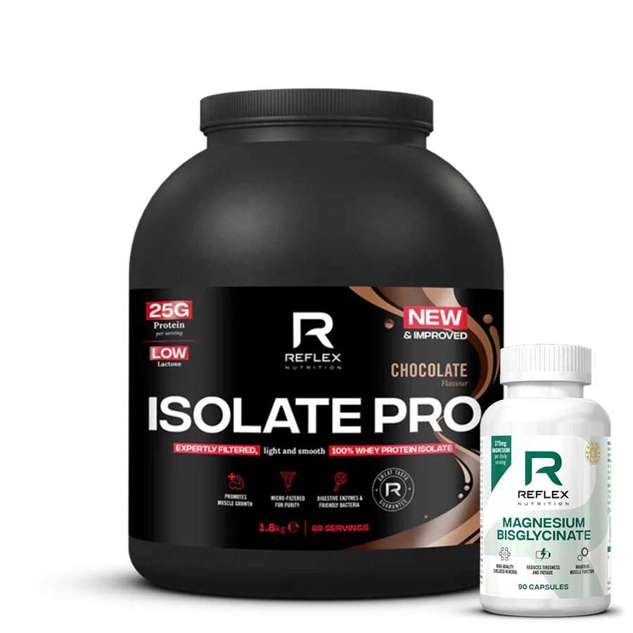 Isolate PRO 1,8kg čokoláda + Magnesium 90 kapslí ZDARMA