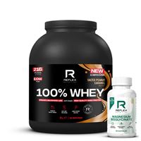 100% Whey Protein 2kg slaný arašídový karamel + Magnesium 90 kapslí ZDARMA