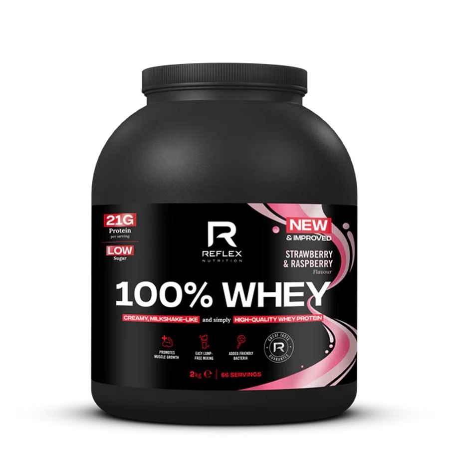 100% Whey Protein 2kg jahoda malina