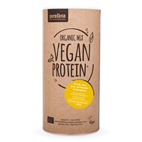 Vegan Protein MIX BIO 400g banán-vanilka (hrách, rýže, dýně, slunečnice, konopí)
