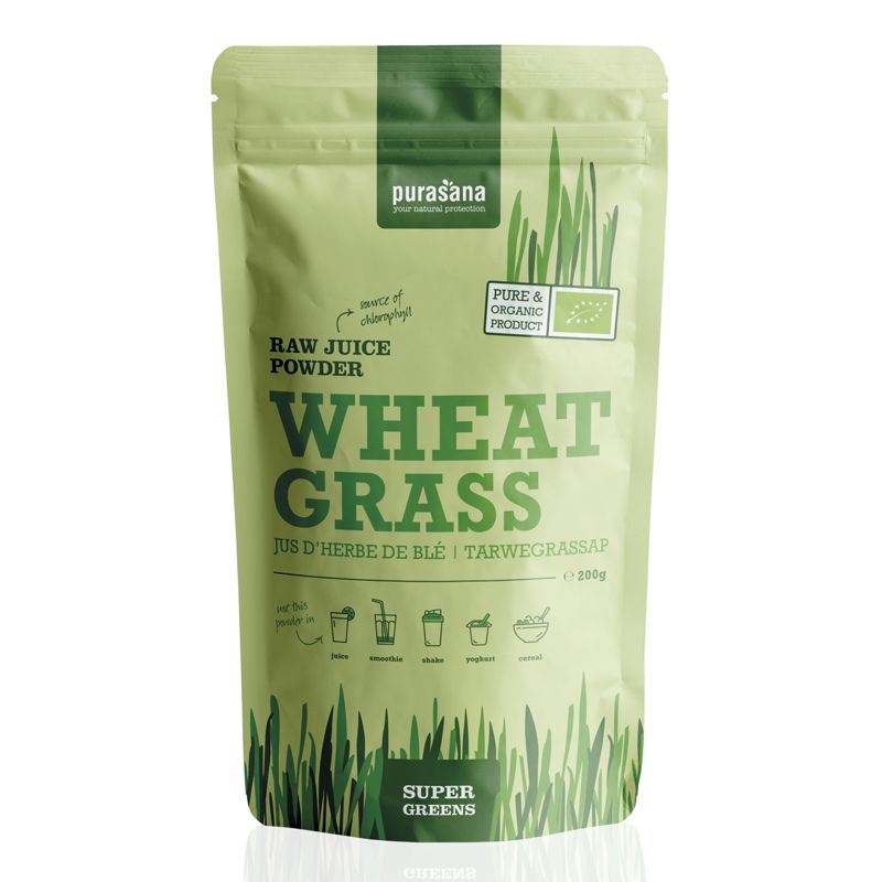 Wheat Grass Raw Juice Powder BIO 200g (Zelená pšenice)