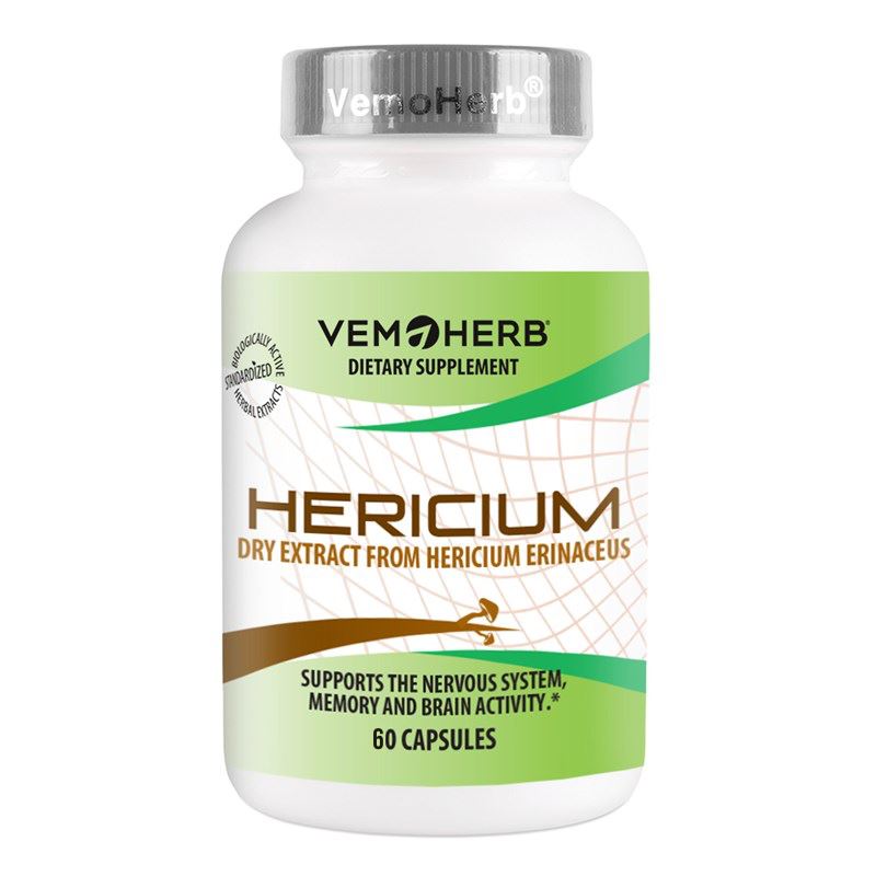 VemoHerb Hericium 60 kapslí (Extrakt z Korálovce ježatého)