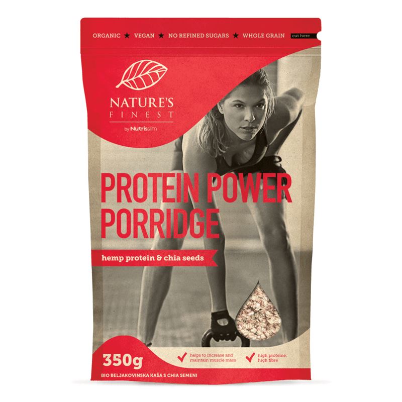 Nature's Finest Protein Power Porridge Bio 350g (Proteinová kaše)