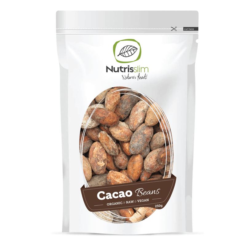 Nature's Finest Cacao Beans Bio 250g (Kakaové boby)