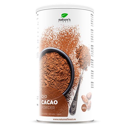 Nature's Finest Cacao Powder Bio 250g (Kakaový prášek)