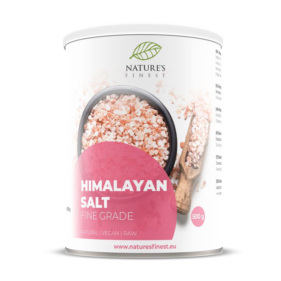 Nature's Finest Himalayan Pink Fine Salt 500g (Himalájská sůl)