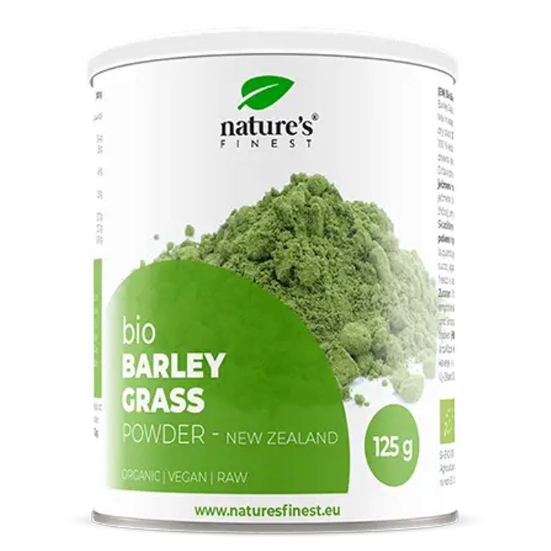 Nature's Finest Barley Grass Powder Bio (New Zealand) 125g (Zelený ječmen)