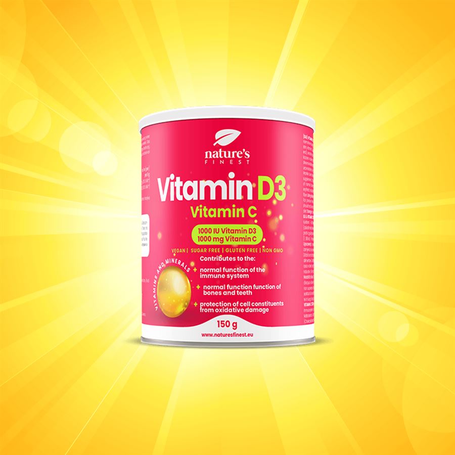 Vitamin D3 1000iu + Vitamin C 1000mg 150g