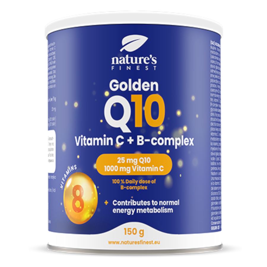 Nutrisslim Golden Q10 + Vitamin C + B-Complex 150g (Koenzym Q10 + Vitamín C + B-komplex)