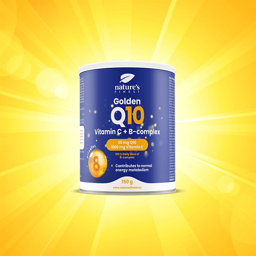 Golden Q10 + Vitamin C + B-Complex 150g (Koenzym Q10 + Vitamín C + B-komplex)