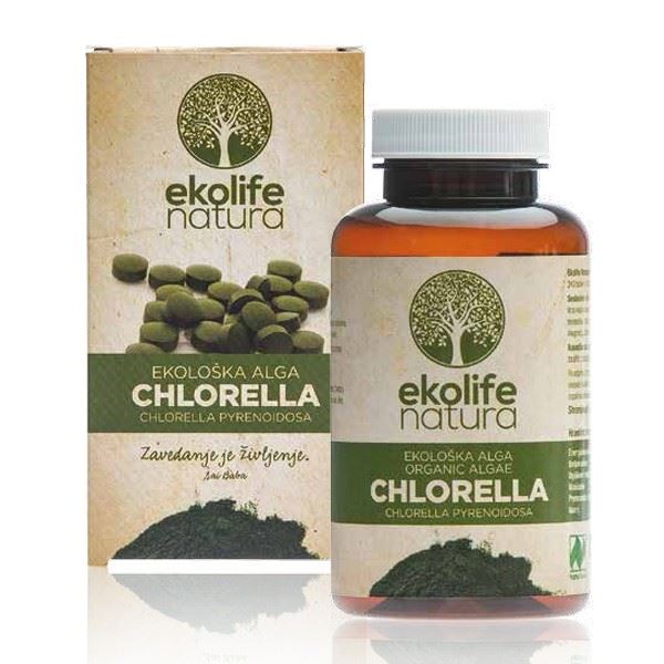 EKOLIFE NATURA Algae Chlorella Organic 240 tablet (Bio řasa chlorella)