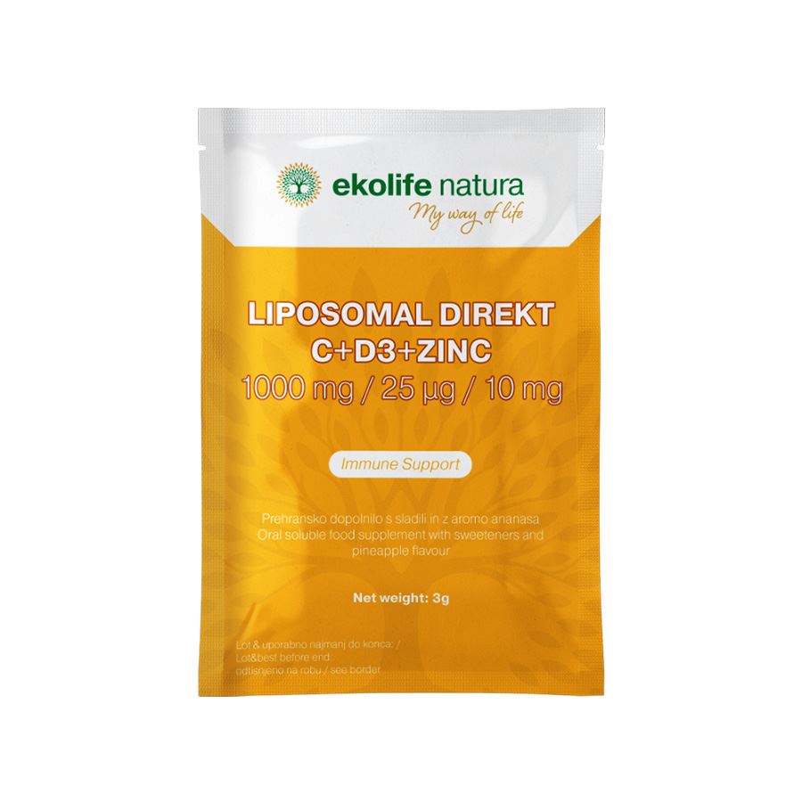 Liposomal Direkt C+D3+Zinc 21 sáčků ananas