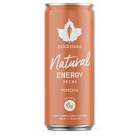 Natural Energy Drink 330ml peach (Energetický nápoj -  broskev)