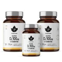 2 x Super Vitamin D 4000IU 120 kapslí + 60 kapslí ZDARMA