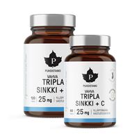 Triple Zinc 25mg + Vitamin C 120 kapslí + 60 kapslí ZDARMA