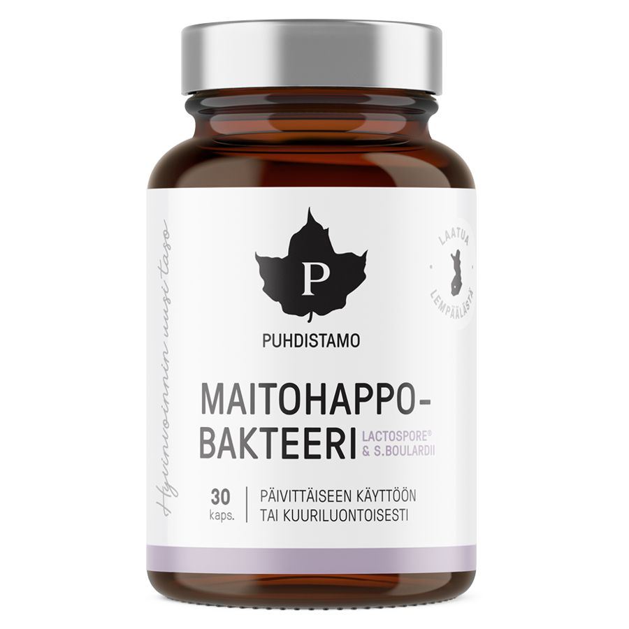Puhdistamo Lactic Acid Bacteria Boulardii 30 kapslí (Probiotika LactoSpore® a Lynside®)