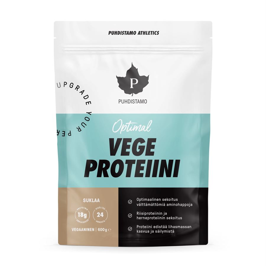 Puhdistamo Optimal Vegan Protein 600g čokoláda