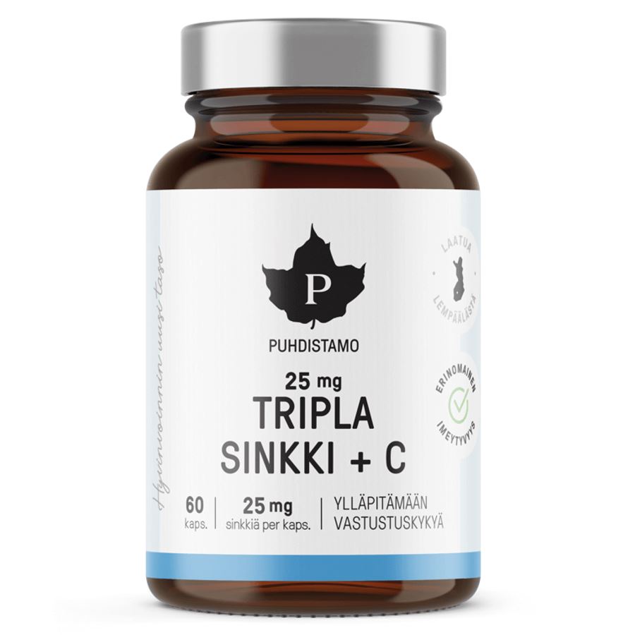 Triple Zinc + Vitamin C 60 kapslí