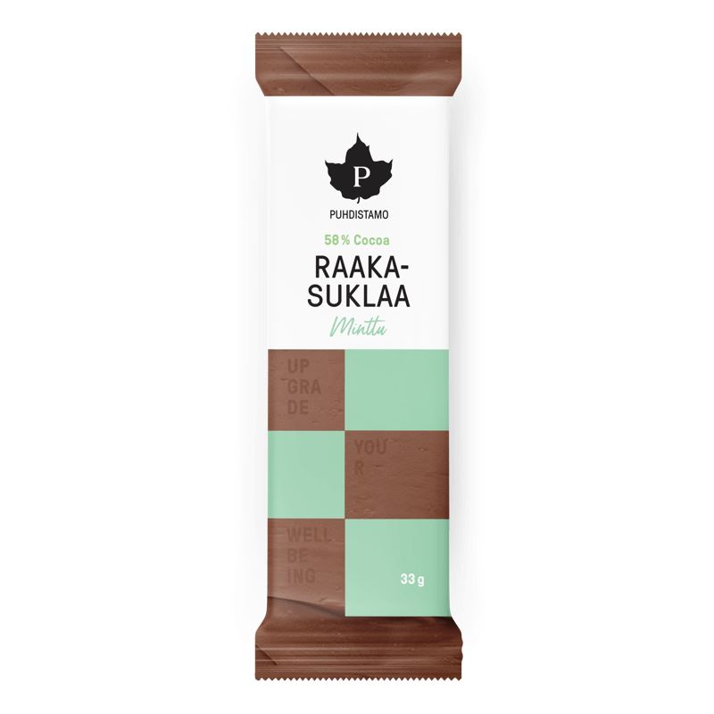 RAW Čokoláda 33g mint 58% kakaa (Minttu)