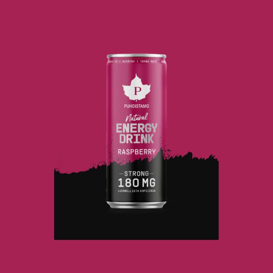 Natural Energy Drink STRONG 330ml STRONG raspberry