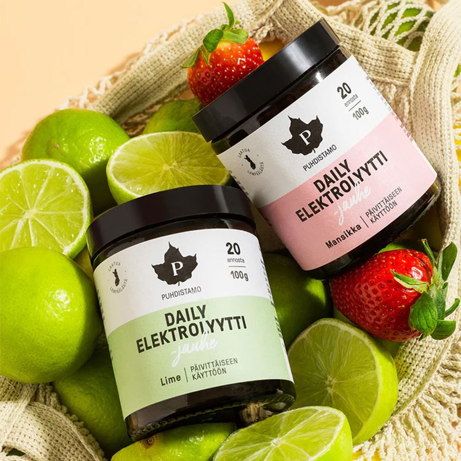 Electrolyte Daily Powder 100g jahoda + láhev 500ml ZDARMA