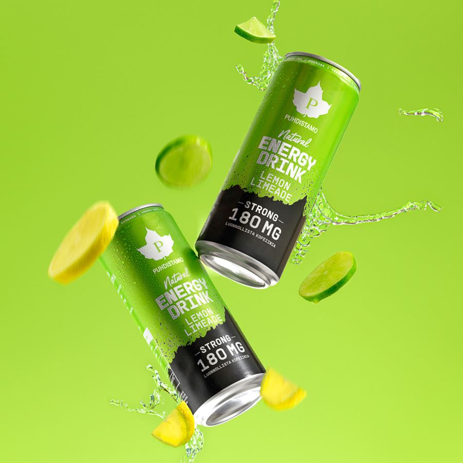 Natural Energy Drink STRONG 330ml lemon