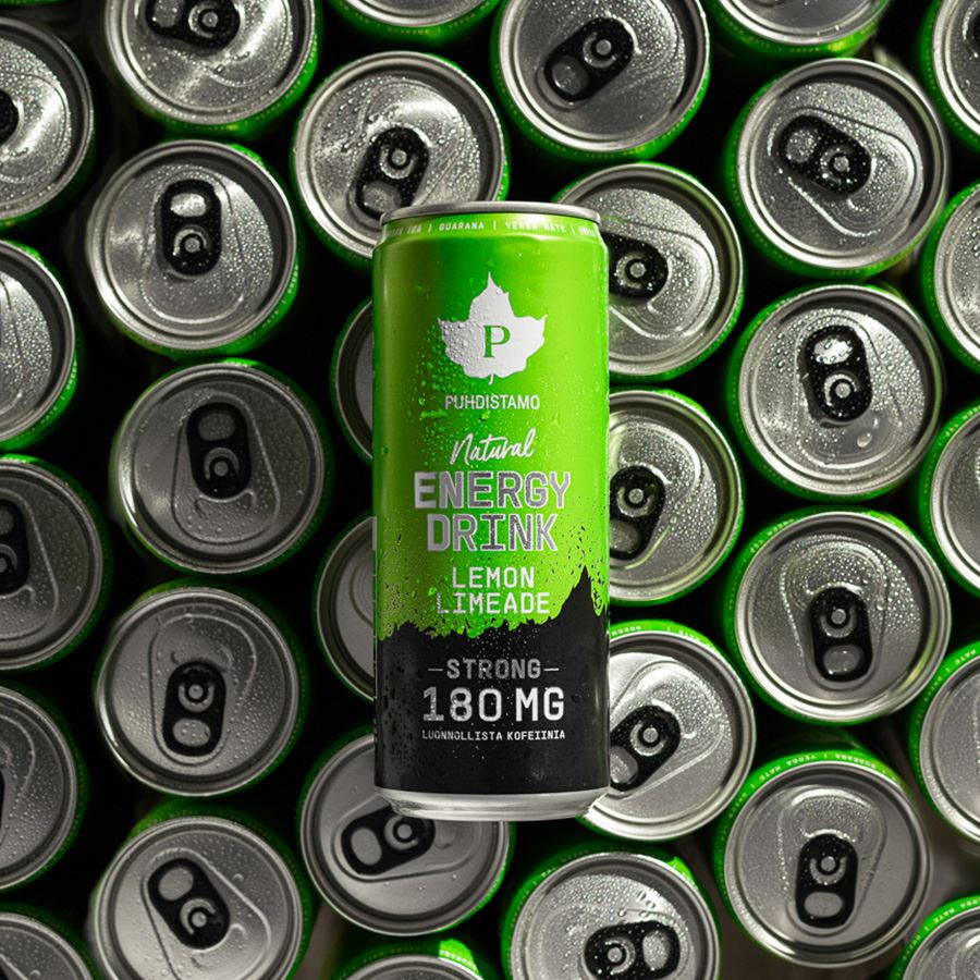 Natural Energy Drink STRONG 330ml lemon