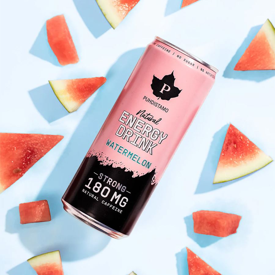 Natural Energy Drink STRONG 330ml watermelon
