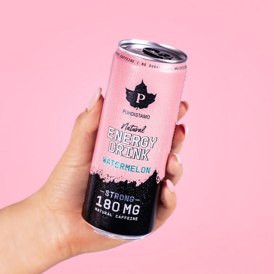 Natural Energy Drink STRONG 330ml watermelon