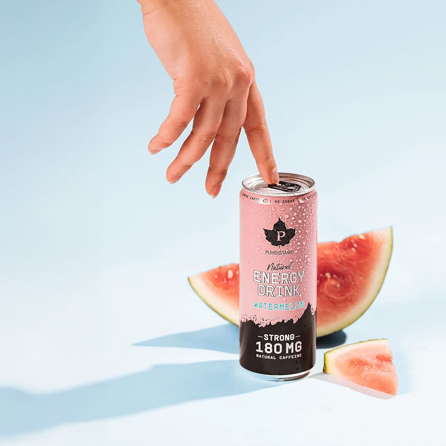 Natural Energy Drink STRONG 330ml watermelon