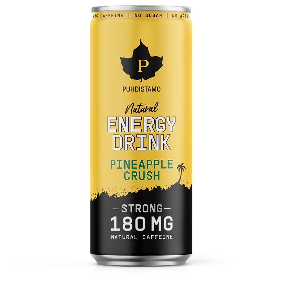 Natural Energy Drink STRONG 330ml pineapple crush
