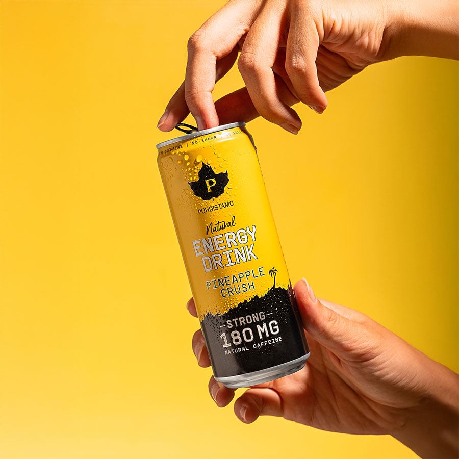 Natural Energy Drink STRONG 330ml pineapple crush