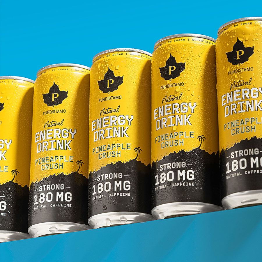 Natural Energy Drink STRONG 330ml pineapple crush