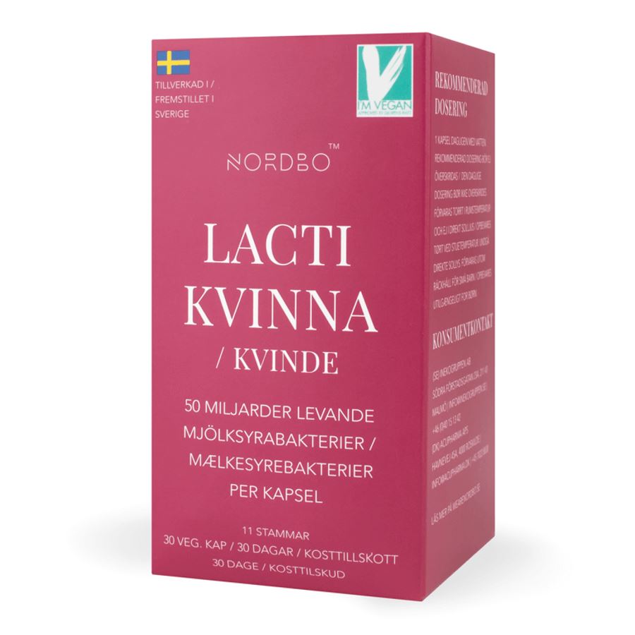 Nordbo Lacti Kvinna 30 kapslí (Probiotika pro ženy)