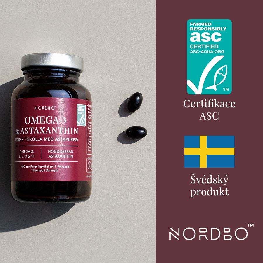 Omega 3 & Astaxanthin 90 kapslí