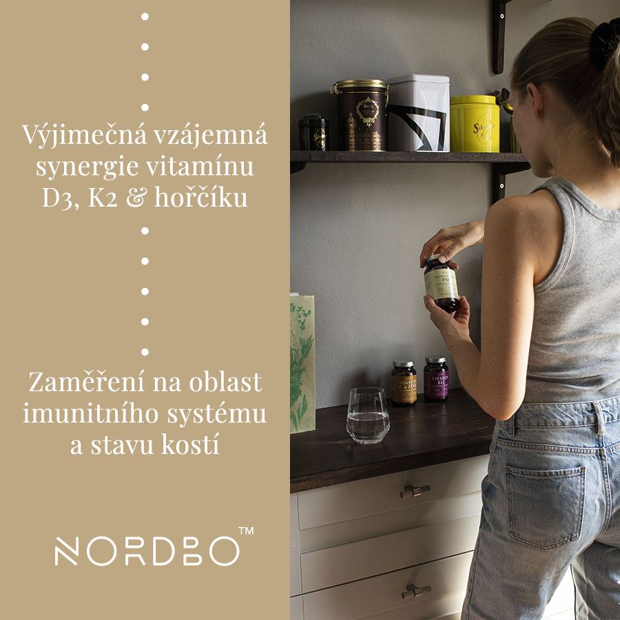 Vitamin D3 & K2 & Magnesium 90 kapslí 1 + 1 ZDARMA