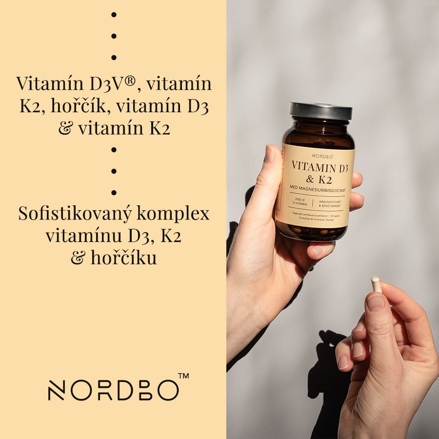 Vitamin D3 a K2 180 kapslí