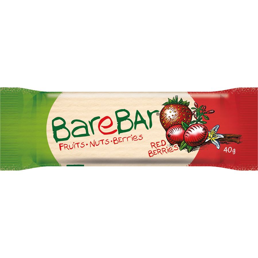 Bare Bar 40g red berries