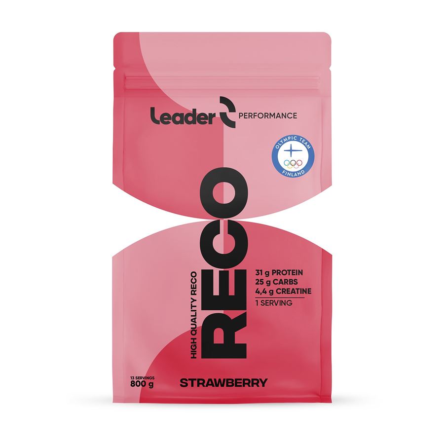 Leader Reco High Quality 800g jahoda (Po výkonu - fitness, silové sporty)