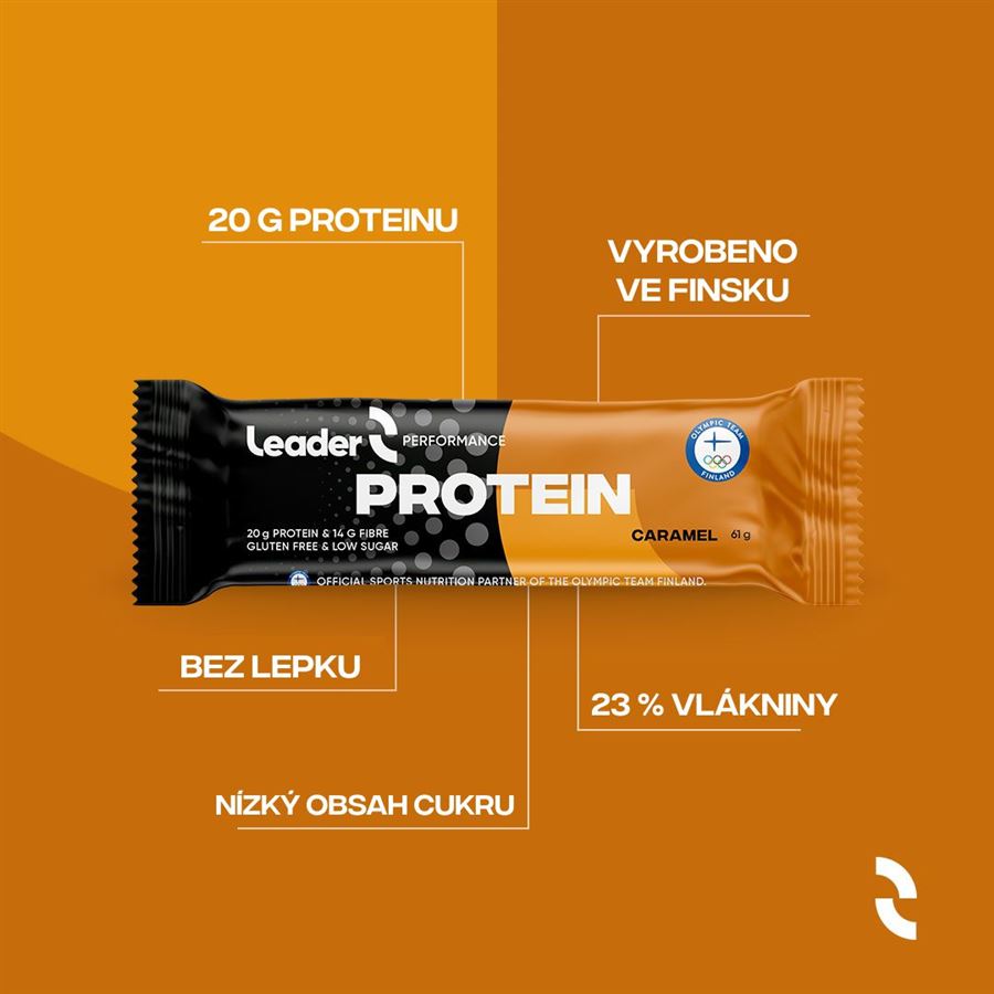 Protein Bar 61g caramel (gluten free, low lactose)
