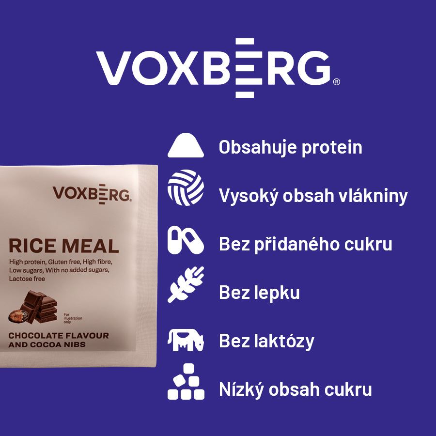 Rice Meal 60g chocolate and cocoa nibs