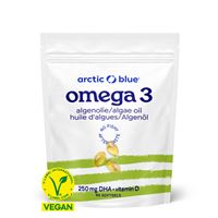Vegan Omega 3 Algae 90 kapslí (250mg DHA & Vitamin D 400IU)