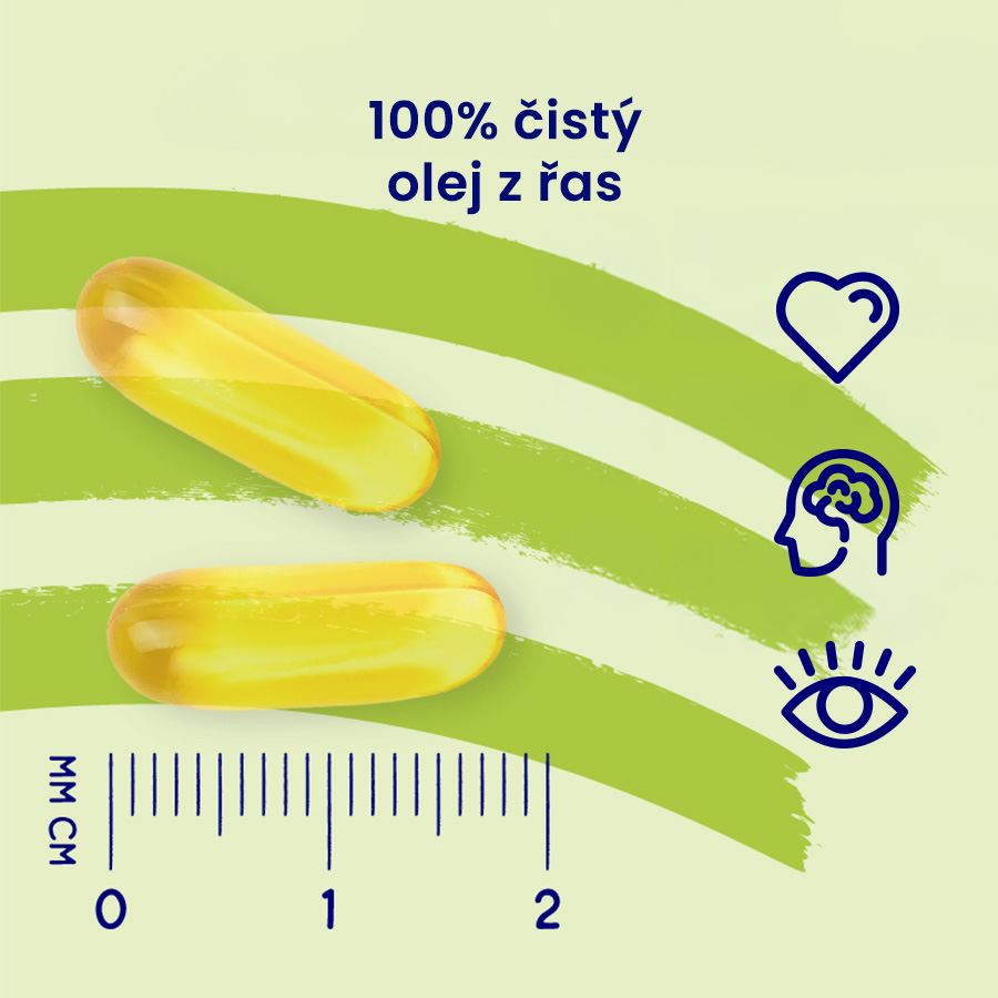 Vegan Omega 3 Algae 30 kapslí (375mg DHA, 125mg EPA)