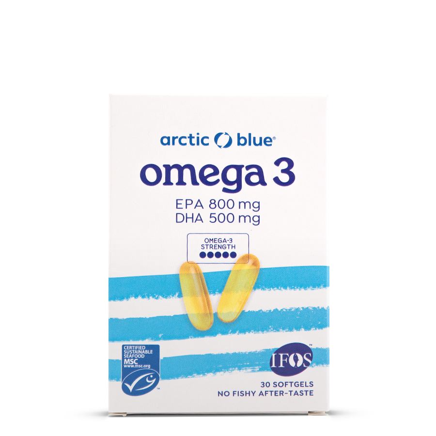 Omega 3 v blistrech 30 kapslí (500mg DHA & 800mg EPA) původ Aljaška