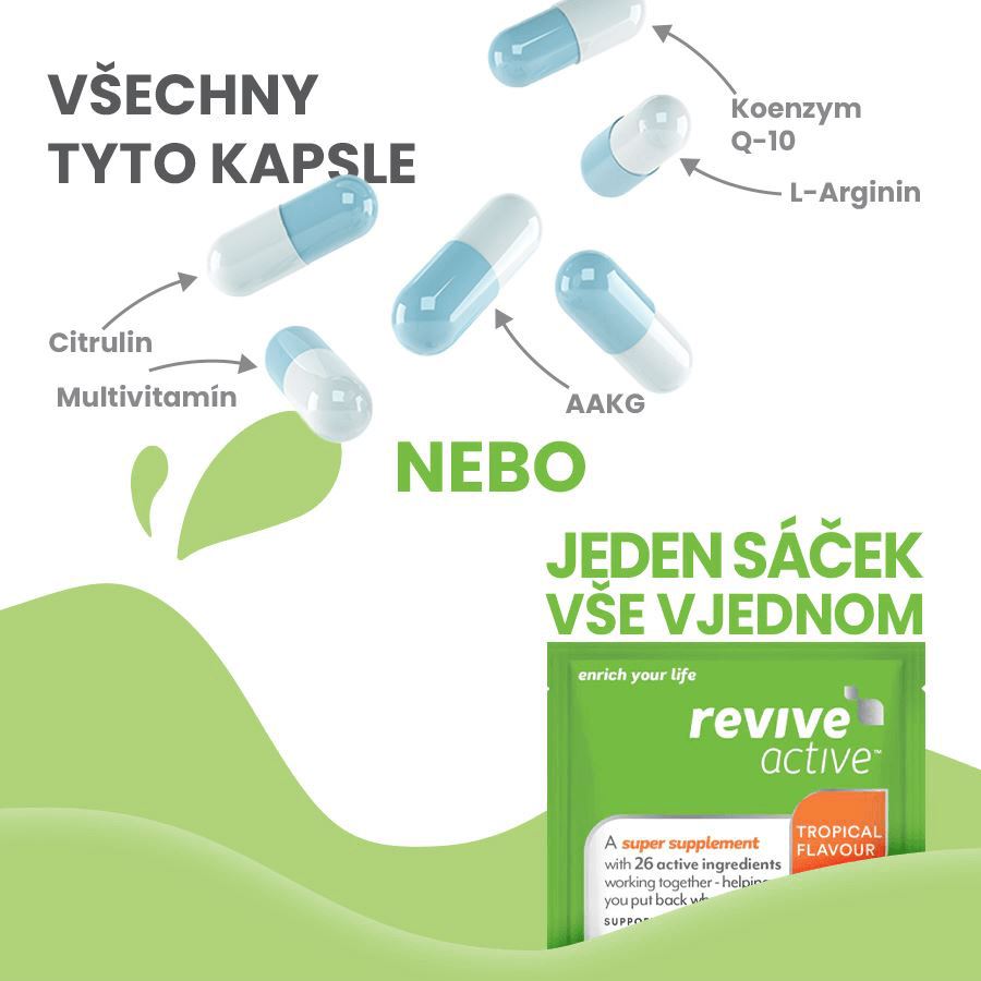 Revive Active 30 sáčků pomeranč mango (Energie, imunita, únava, srdce)